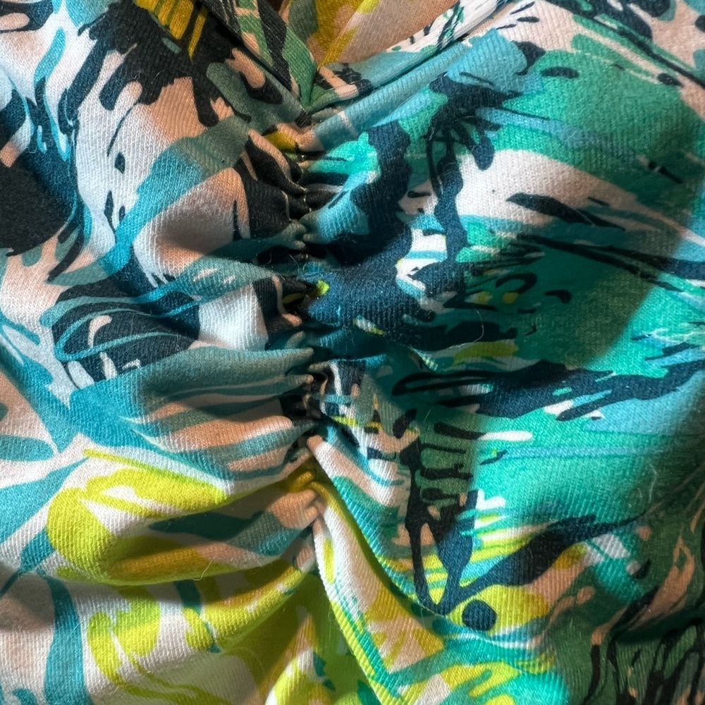 Prana Teal and White Patterned Active Dress - Picture 5 of 7